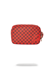 SHARKS IN PARIS RED TOILETRY AKA MONEY BAGS