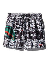 SCRIBBLE SHARK SHOTO SWIM TRUNKS