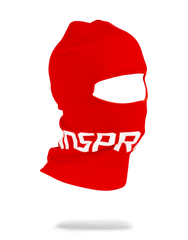 RED  LOGO SKI MASK