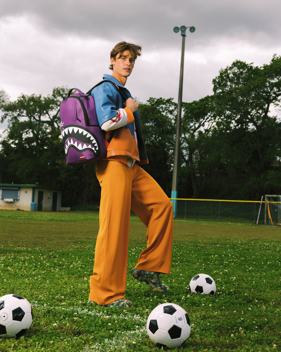 SHARK CENTRAL BUBBLE SHARK (PRPLE) BACKPACK