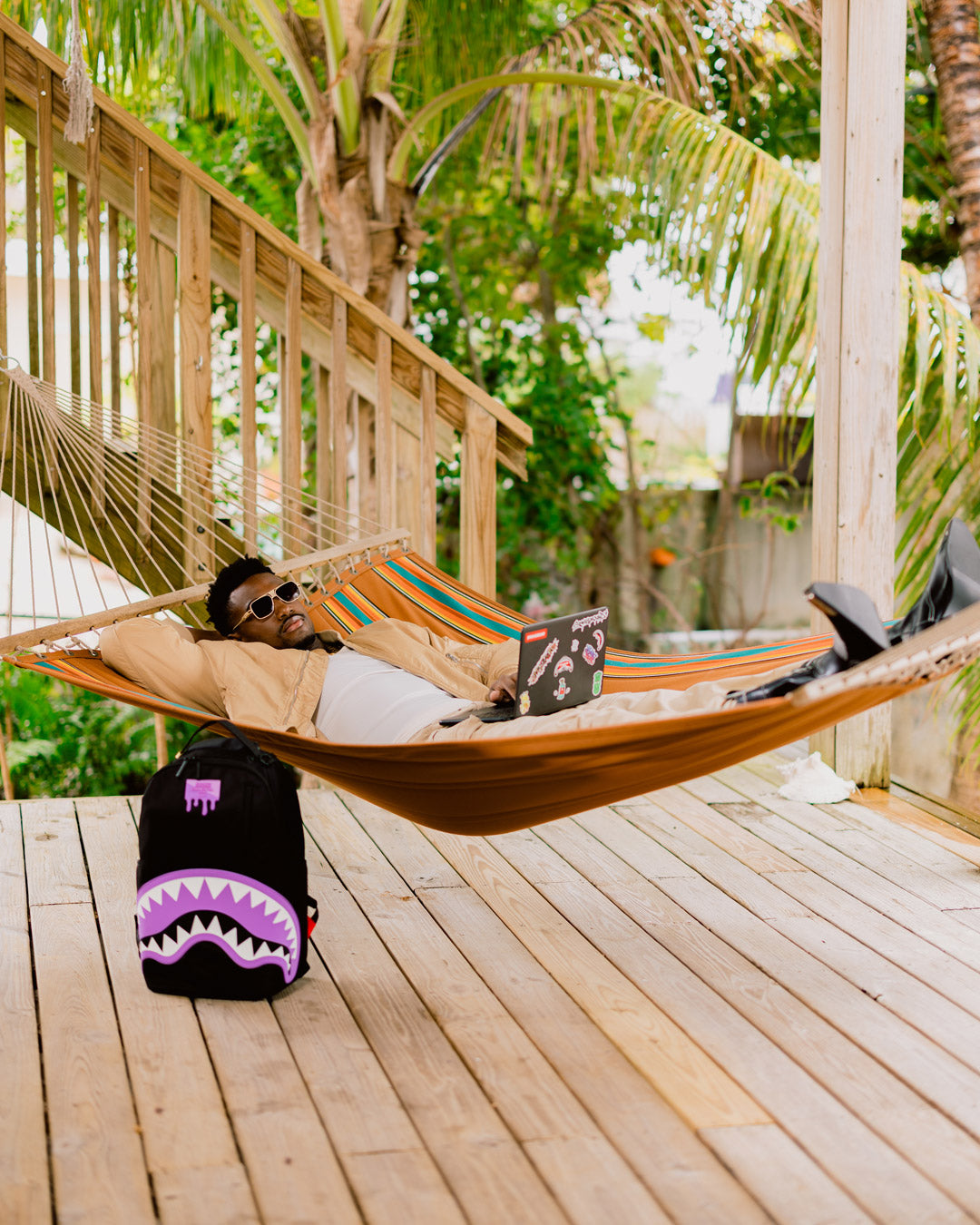 SHARK CENTRAL PASSPORT (PURPLE) BACKPACK