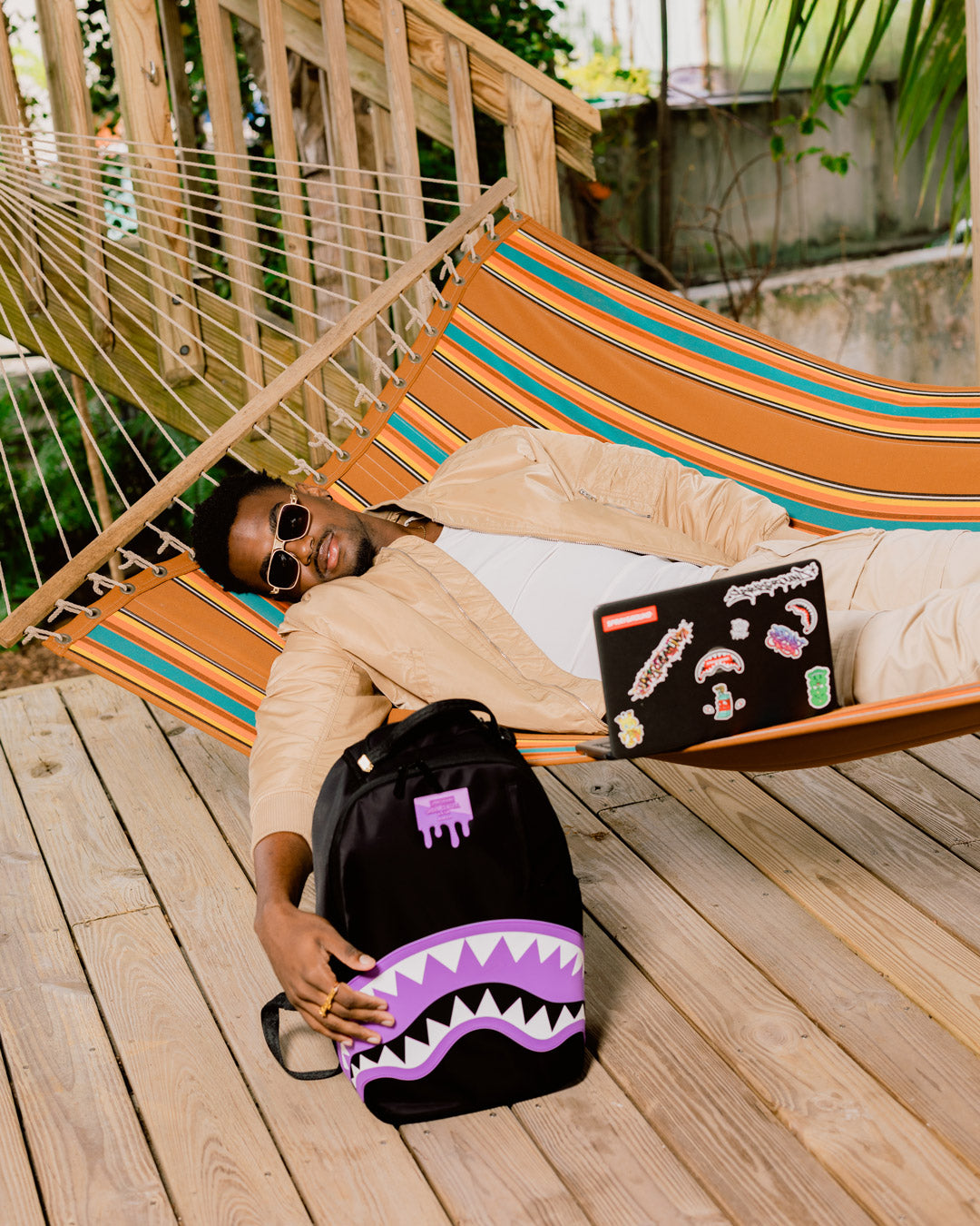 SHARK CENTRAL PASSPORT (PURPLE) BACKPACK