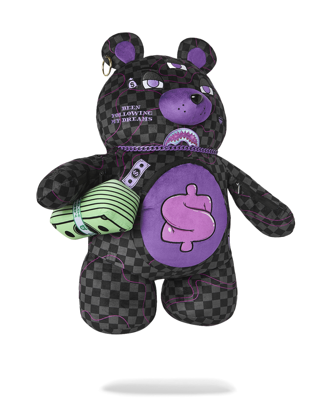 PURPLE SLIME SHARK MONEYBEAR BACKPACK