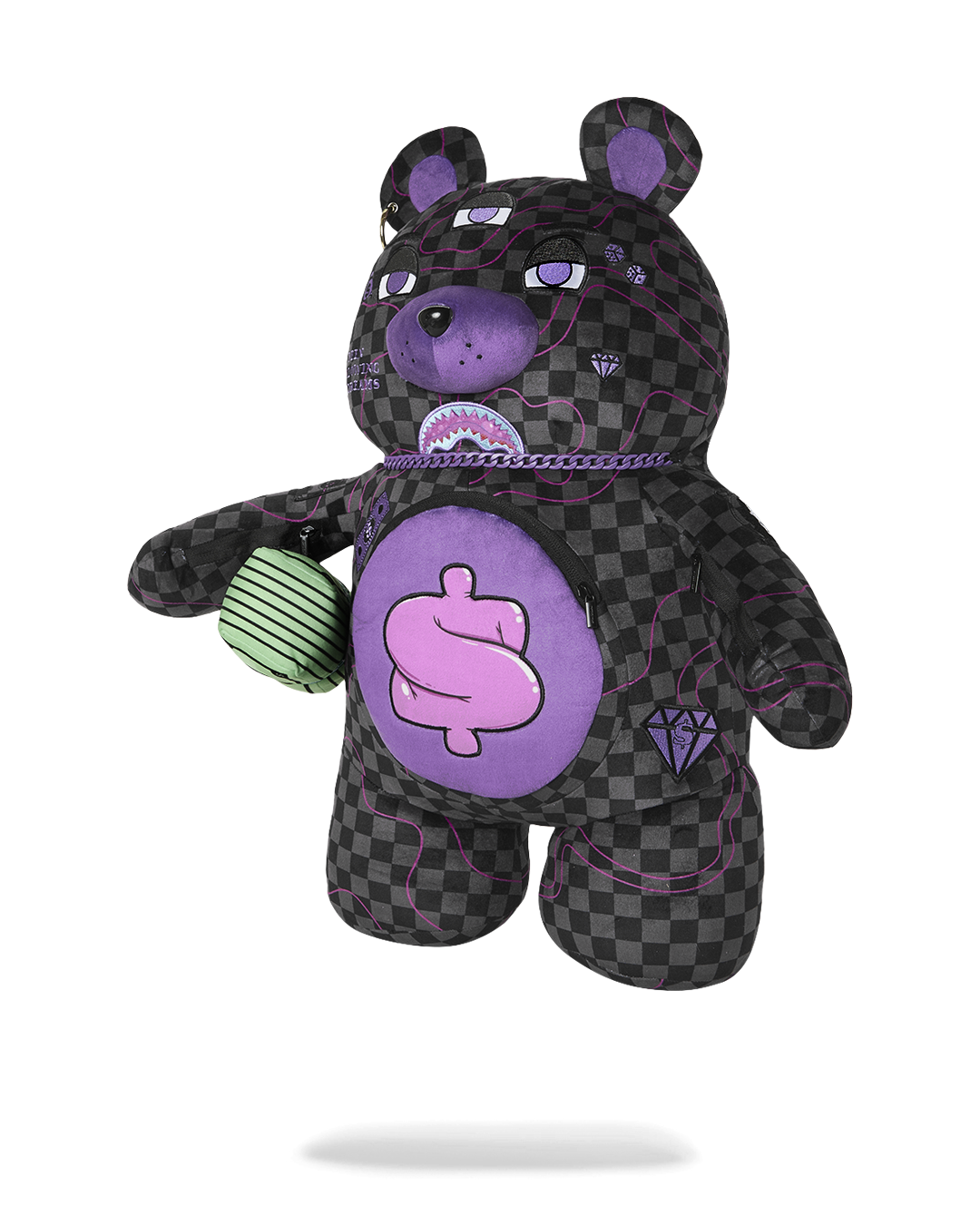 PURPLE SLIME SHARK MONEYBEAR BACKPACK