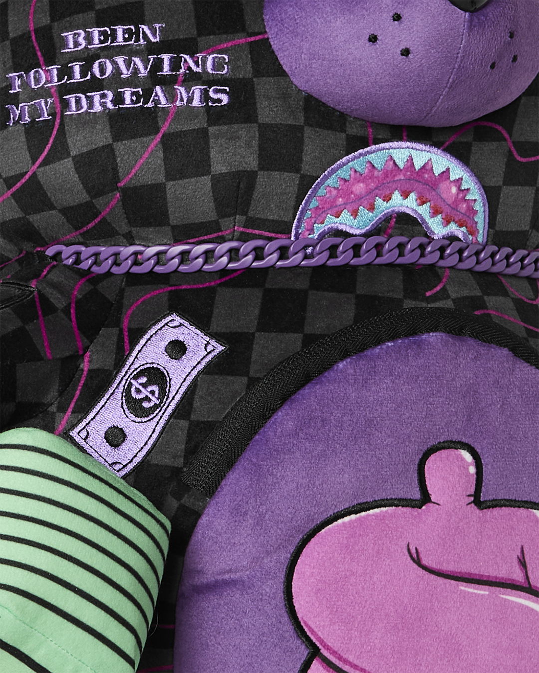 PURPLE SLIME SHARK MONEYBEAR BACKPACK