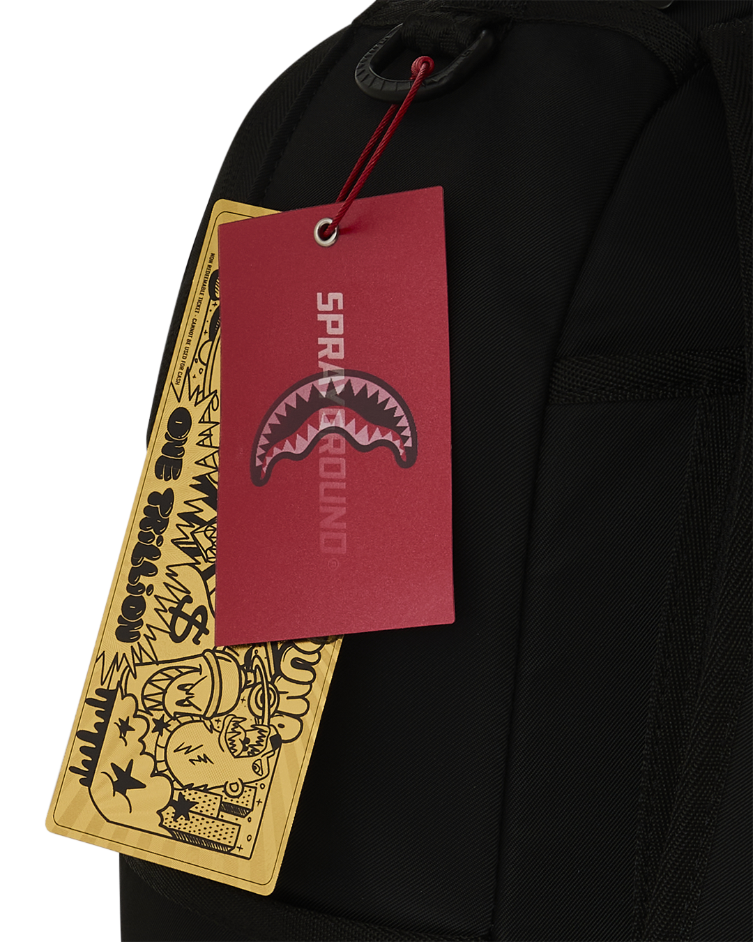 SHARK CENTRAL 2 - BLACK WHITE BACKPACK